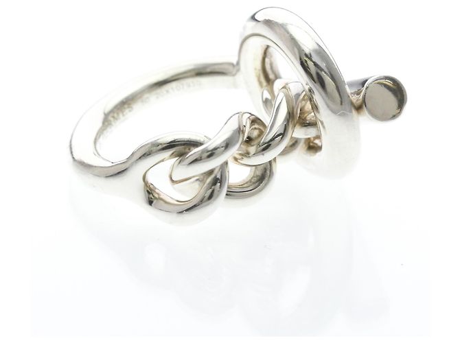 Ring Hermès Anello Hermes Croisette in Argento 925 - vista 4