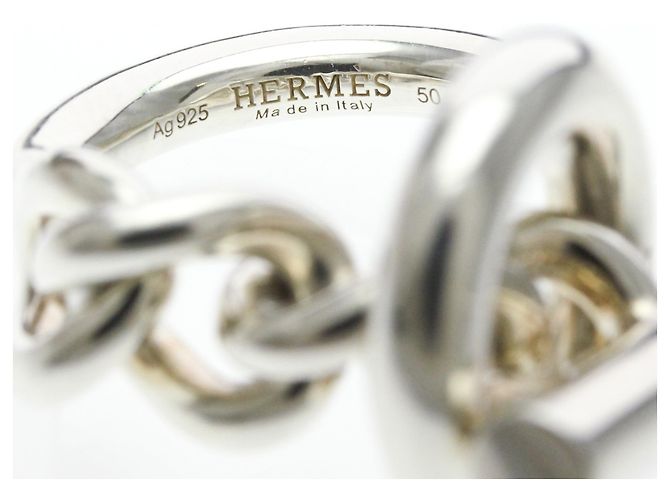 Ring Hermès Anello Hermes Croisette in Argento 925 - vista 7