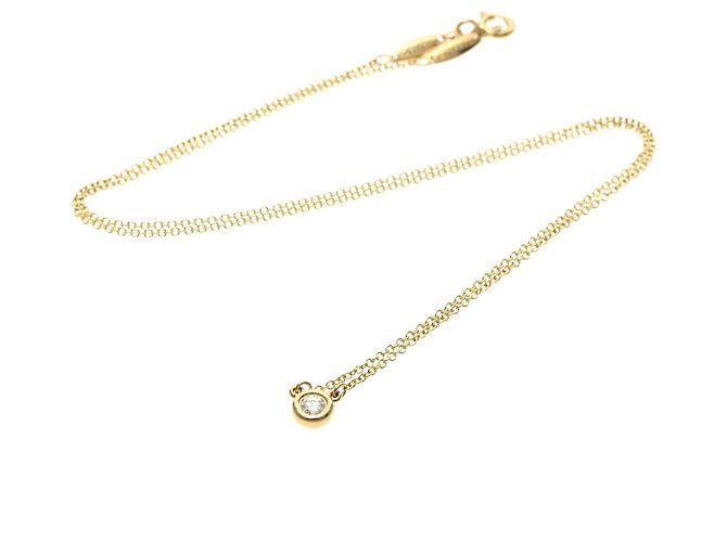 Elsa Peretti Tiffany & Co Collana con pendente Tiffany By the Yard in oro rosa con diamante D'oro - vista 15