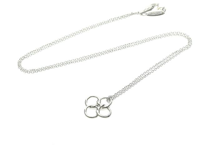 Tiffany & Co Collana con pendente Tiffany Quadrofolio Argento - vista 15