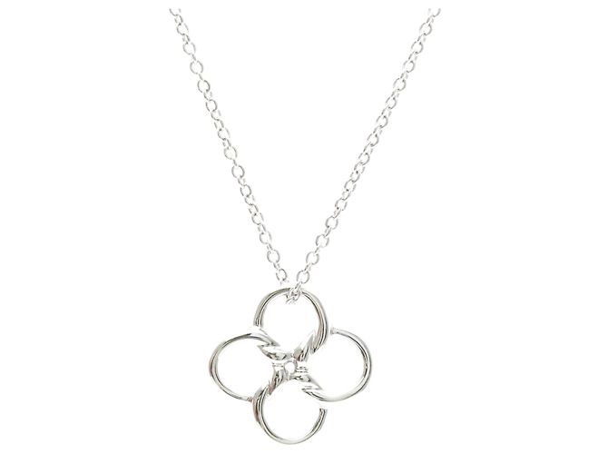 Tiffany & Co Collana con pendente Tiffany Quadrofolio Argento - vista 2