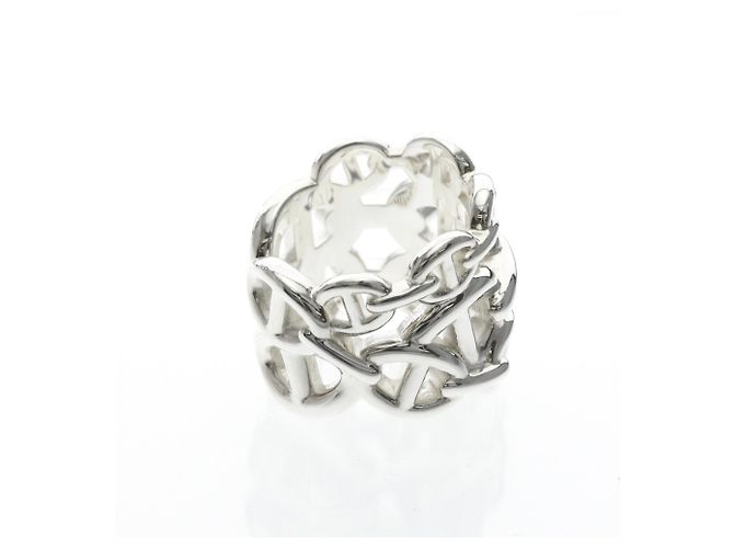 Ring Hermès Anello Band Hermes Chaine D'ancre Enchainée in Argento 925 - vista 4
