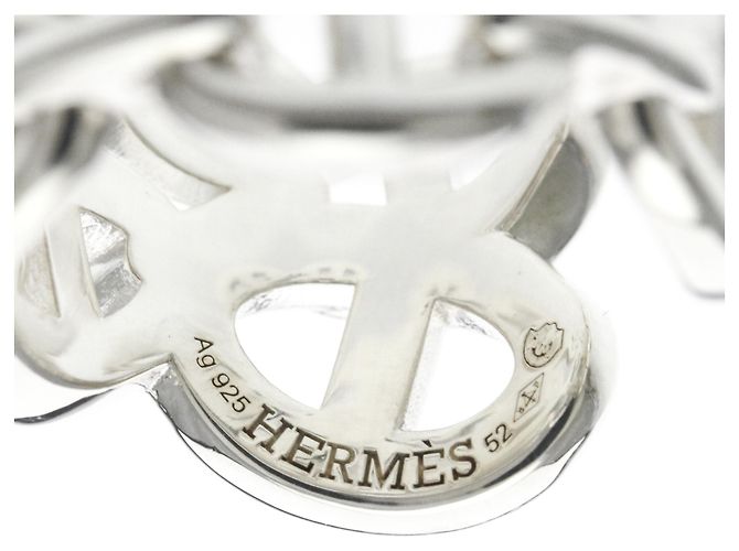 Ring Hermès Anello Band Hermes Chaine D'ancre Enchainée in Argento 925 - vista 6