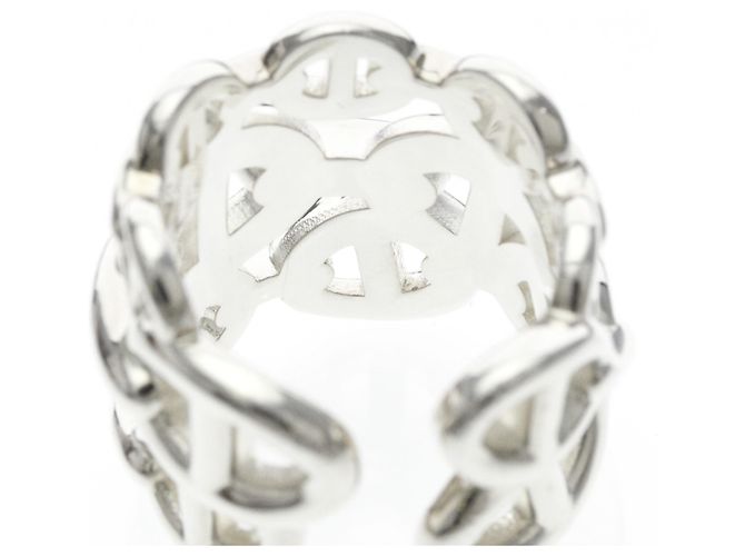 Ring Hermès Anello Band Hermes Chaine D'ancre Enchainée in Argento 925 - vista 7