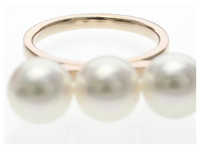 Anello Tasaki Balance Neo in oro rosa con perla D'oro - vista 5