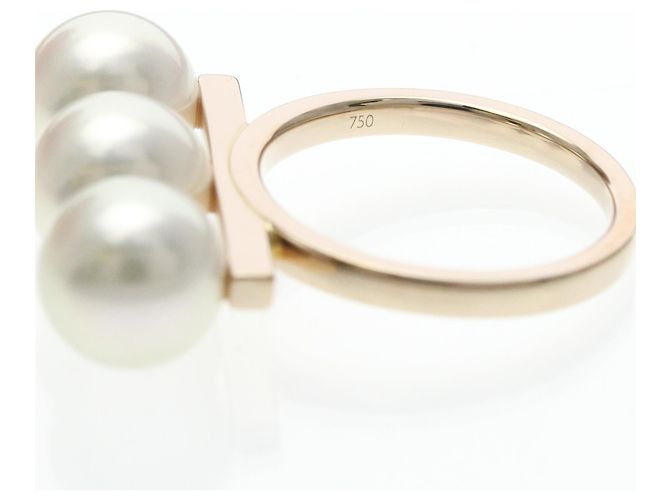 Anello Tasaki Balance Neo in oro rosa con perla D'oro - vista 6