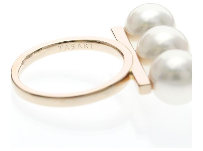 Anello Tasaki Balance Neo in oro rosa con perla D'oro - vista 8