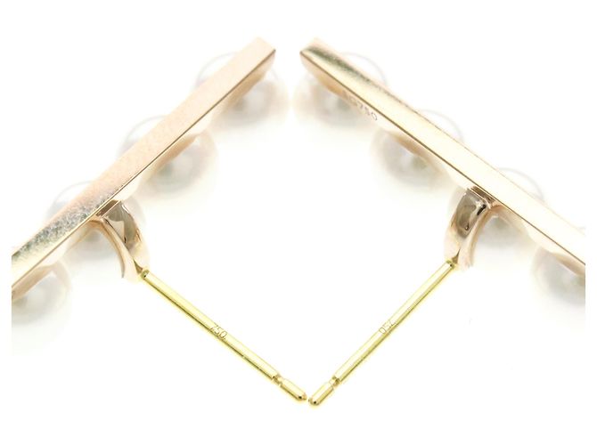 Pendientes de botón Tasaki Balance Plus Pearl Pink Gold Dorado - vista 3