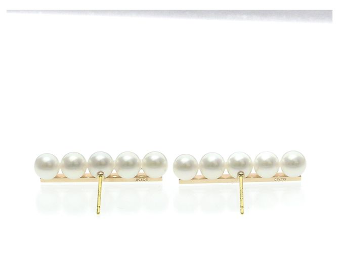 Pendientes de botón Tasaki Balance Plus Pearl Pink Gold Dorado - vista 5