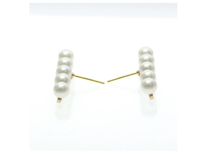 Pendientes de botón Tasaki Balance Plus Pearl Pink Gold Dorado - vista 6