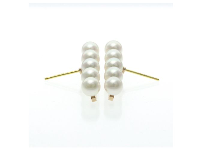 Pendientes de botón Tasaki Balance Plus Pearl Pink Gold Dorado - vista 8