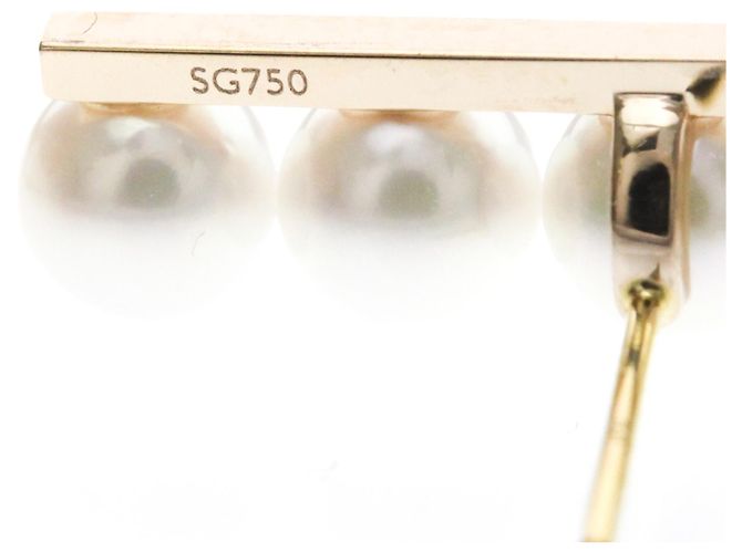 Pendientes de botón Tasaki Balance Plus Pearl Pink Gold Dorado - vista 9