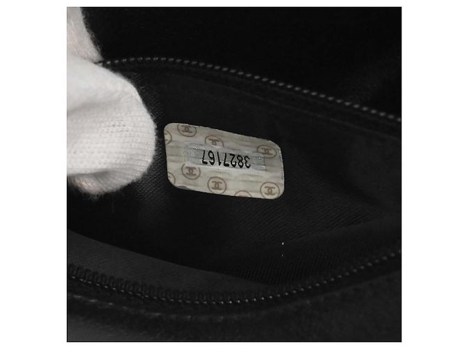 Cintura vintage con zip Chanel Quilted Caviar Small Nero - vista 5