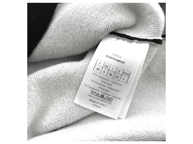 Dior J'Adior 8 Pullover aus Kaschmir und Wolle Schwarz - Ansicht 3