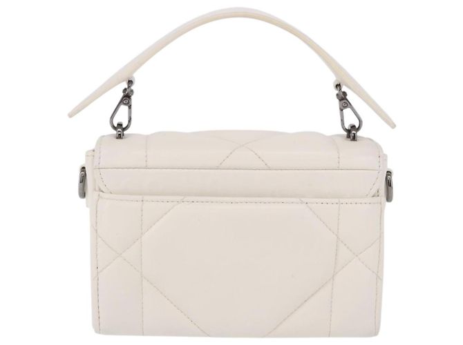 Christian Dior Caro Leather Mini Bianco - vista 2