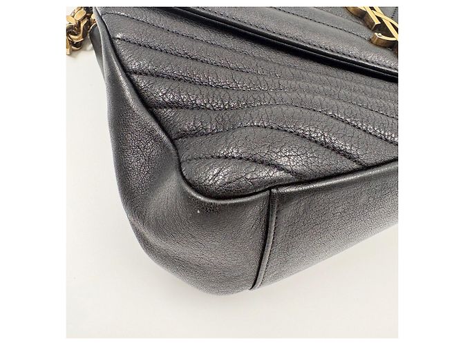 Borsa Yves Saint Laurent College Nero - vista 8