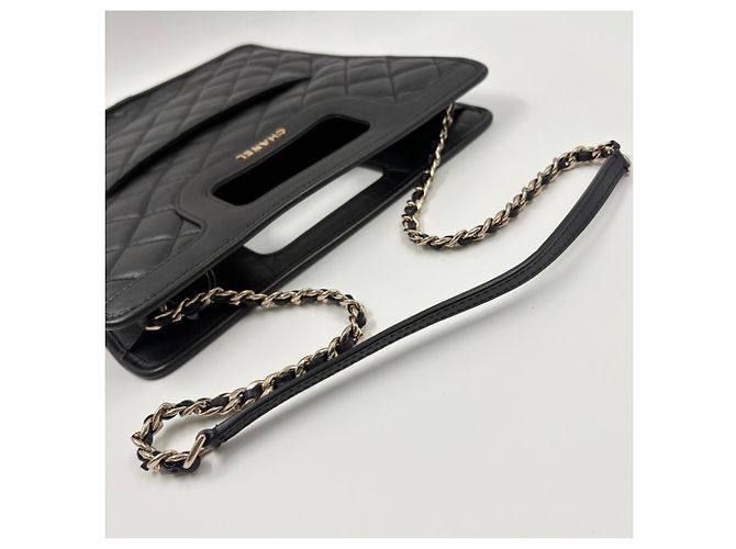 Borsa CHANEL Matelassé in nero - vista 10