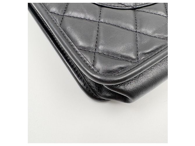 Borsa CHANEL Matelassé in nero - vista 8