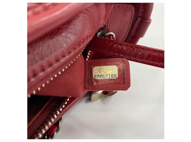 Borsa a tracolla Chanel Gabrielle de in trasparente e rosso - vista 10