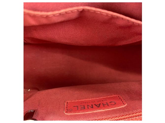 Borsa a tracolla Chanel Gabrielle de in trasparente e rosso - vista 9