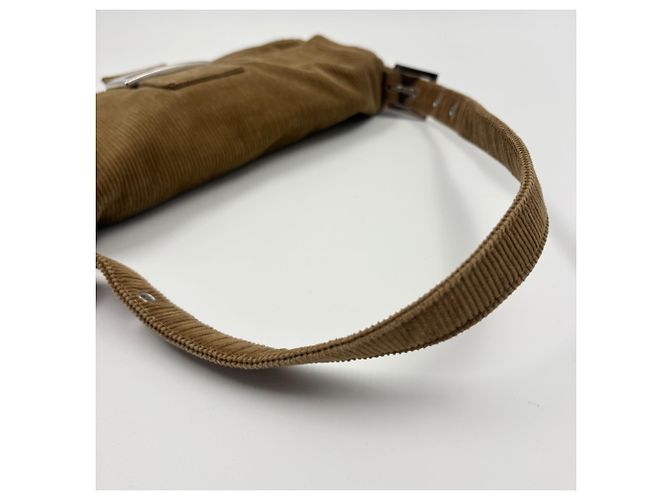 Borsa bucket Fendi Man in kaki Cachi - vista 10