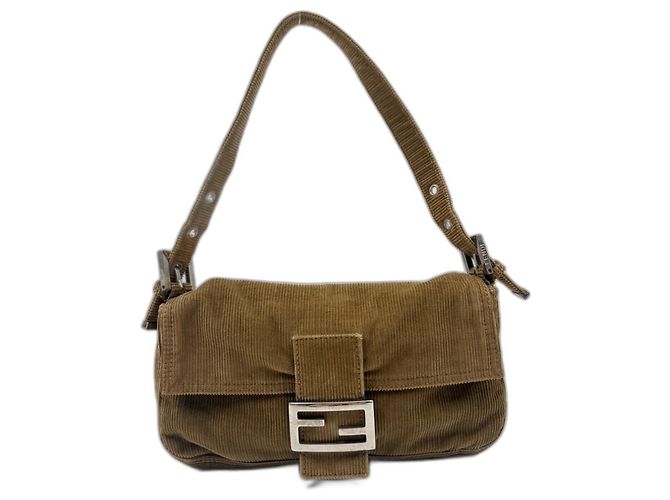 Borsa bucket Fendi Man in kaki Cachi - vista 2