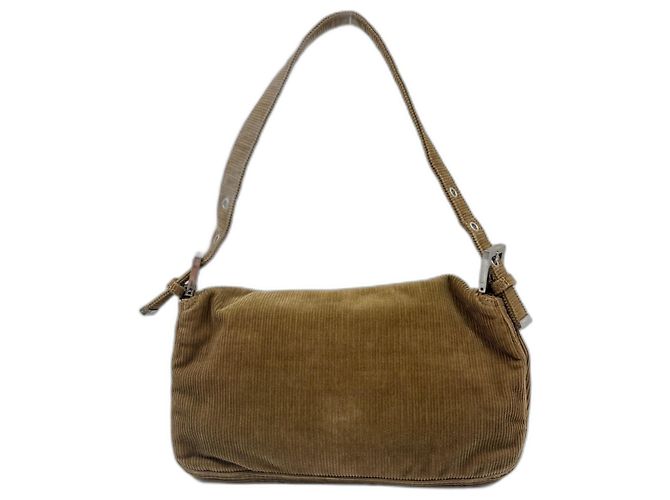 Borsa bucket Fendi Man in kaki Cachi - vista 3