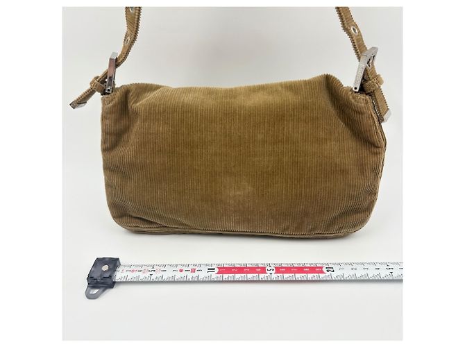 Borsa bucket Fendi Man in kaki Cachi - vista 4
