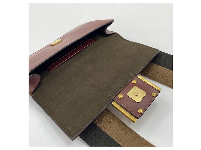 Borsa bucket piatta Fendi in marrone - vista 11