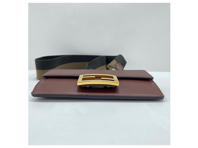 Borsa bucket piatta Fendi in marrone - vista 6
