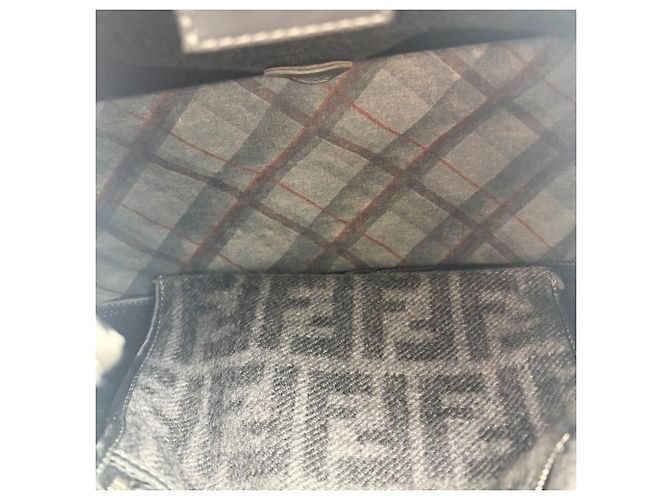 Borsa a secchiello Fendi Man in grigio Marrone - vista 12
