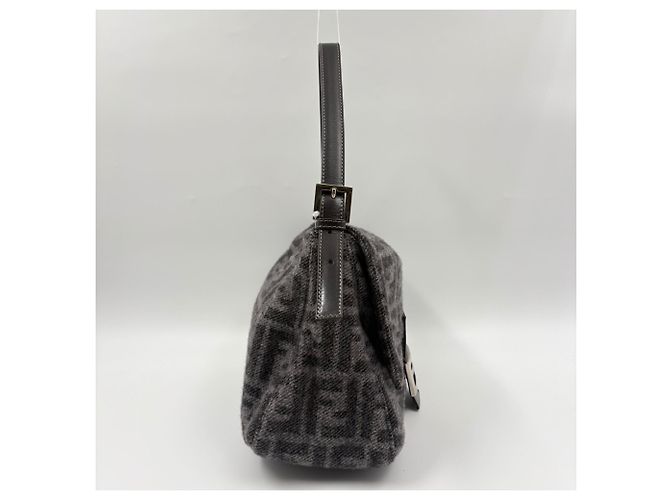 Borsa a secchiello Fendi Man in grigio Marrone - vista 5