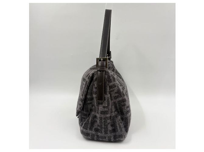 Borsa a secchiello Fendi Man in grigio Marrone - vista 6