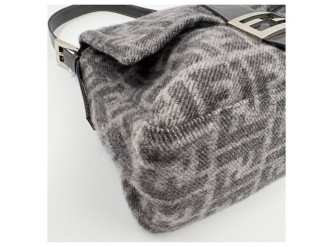 Borsa a secchiello Fendi Man in grigio Marrone - vista 8