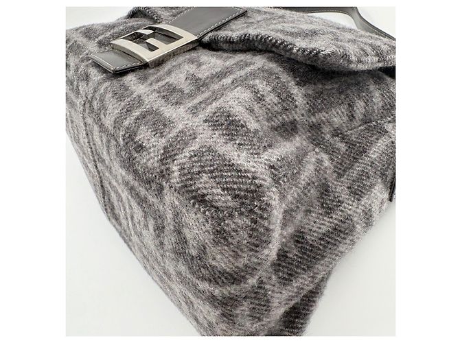 Borsa a secchiello Fendi Man in grigio Marrone - vista 9