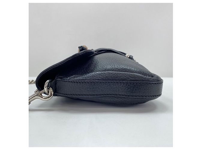 Borsa a tracolla Gucci Bamboo in nero - vista 9
