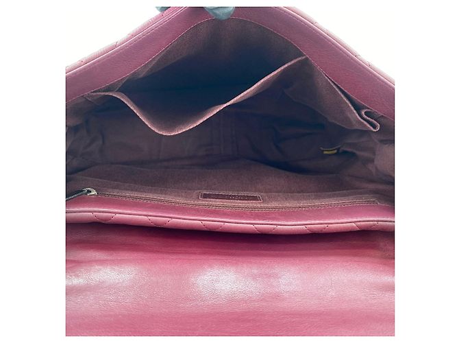 Borsa Chanel Matelassé in rosso vino Bordò - vista 11