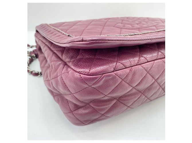 Borsa Chanel Matelassé in rosso vino Bordò - vista 6