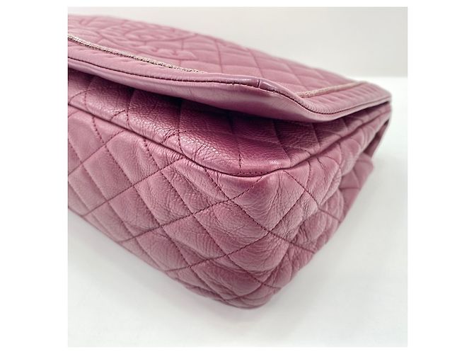 Borsa Chanel Matelassé in rosso vino Bordò - vista 7