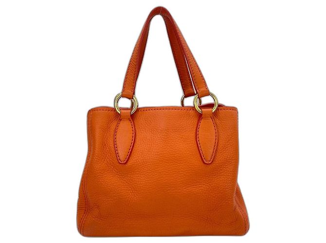 Borsa Miu Miu Vitello Caribe Arancione - vista 2