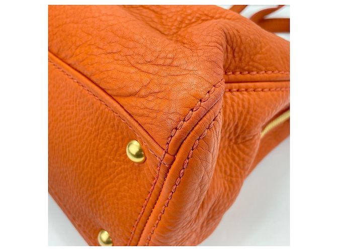 Borsa Miu Miu Vitello Caribe Arancione - vista 7