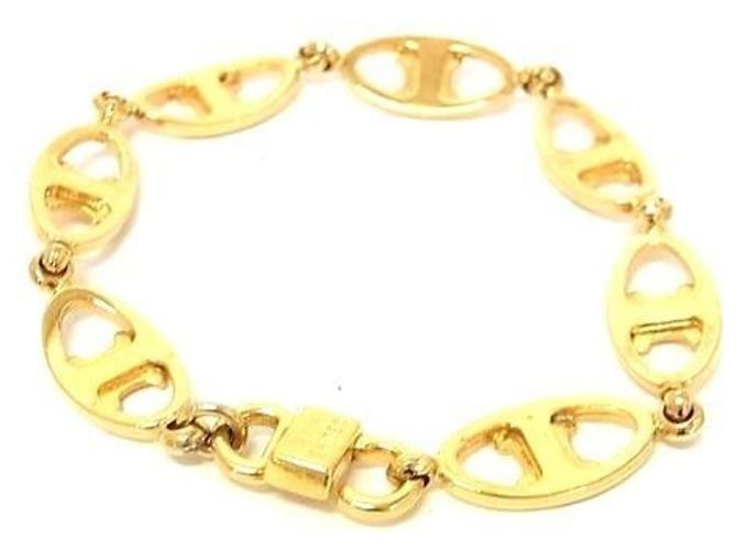 Céline Bracciale con ciondolo in metallo dorato Celine Macadam D'oro - vista 2