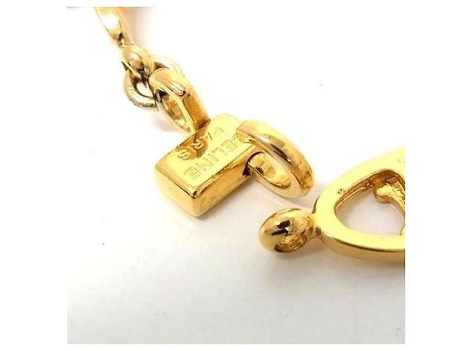 Céline Bracciale con ciondolo in metallo dorato Celine Macadam D'oro - vista 3