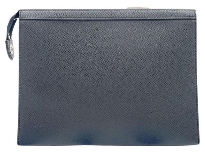 Pochette Louis Vuitton en cuir Taiga Ardoise Gris - vue 2