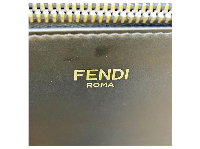 Borsa Small Fendi Selleria Peekaboo I.C.U. Nero - vista 10