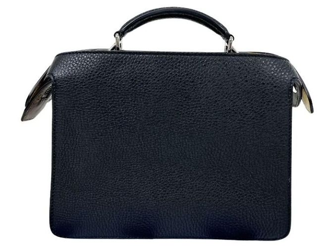 Borsa Small Fendi Selleria Peekaboo I.C.U. Nero - vista 2