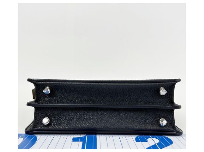 Borsa Small Fendi Selleria Peekaboo I.C.U. Nero - vista 3
