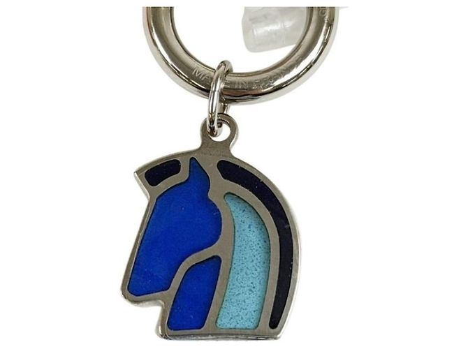 Hermès Collana Hermes Helios Cheval Camouflage Bleu - vista 3