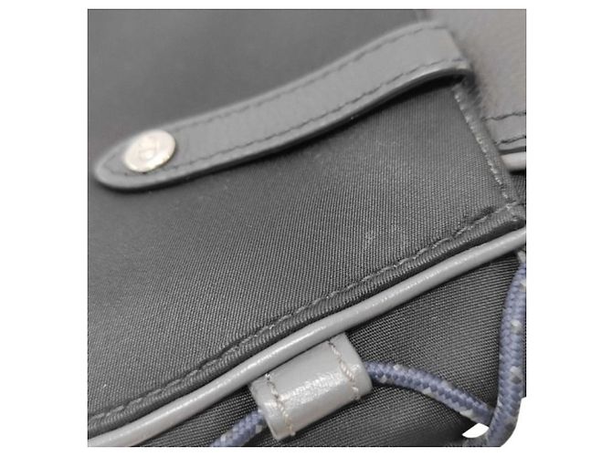 Borsa a tracolla Christian Dior in nylon nero e pelle - vista 6