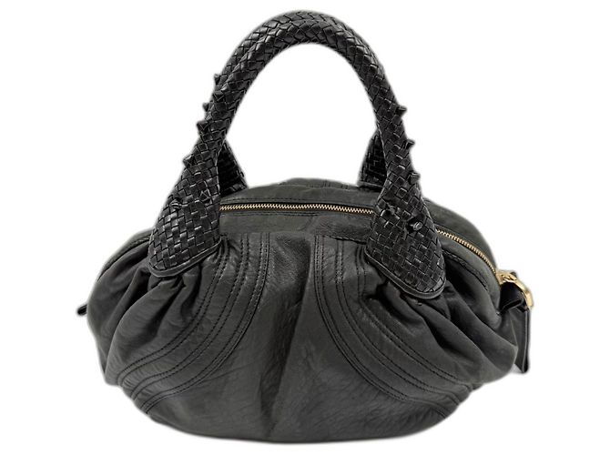 Borsa Fendi Zucca nera Nero - vista 3